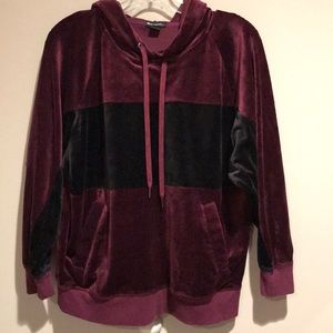 Womens Champion velour hooded top M